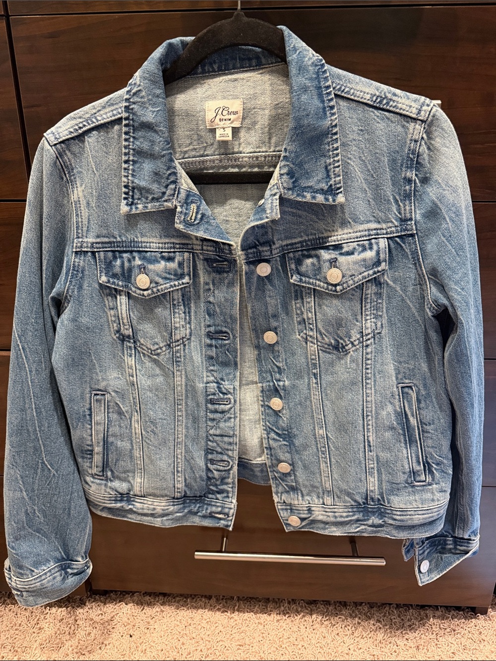J. Crew Washed Light Blue Denim Jacket
